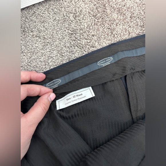 Pronto Uomo Modern Fit Suit Separates Jacket and Pants, Blue, 32 Waist - Picture 12 of 13
